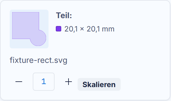 Eine SVG-Karte: das Teil in seiner umgerechneten Größe